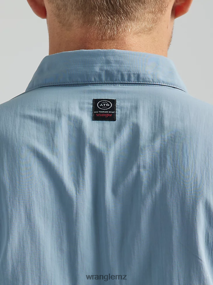 Wrangler ATG Angler Long Sleeve Shirt Tradewinds (112333906) Men Clothing DRL6LH338