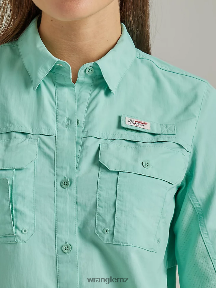 Wrangler ATG By Angler Shirt Ocean (112333433) Women Clothing DRL6LH898