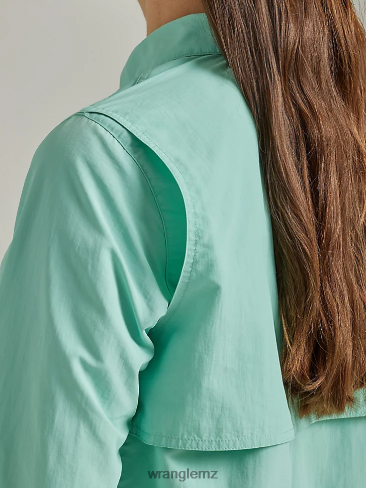 Wrangler ATG By Angler Shirt Ocean (112333433) Women Clothing DRL6LH898