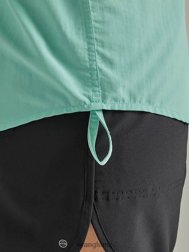 Wrangler ATG By Angler Shirt Ocean (112333433) Women Clothing DRL6LH898