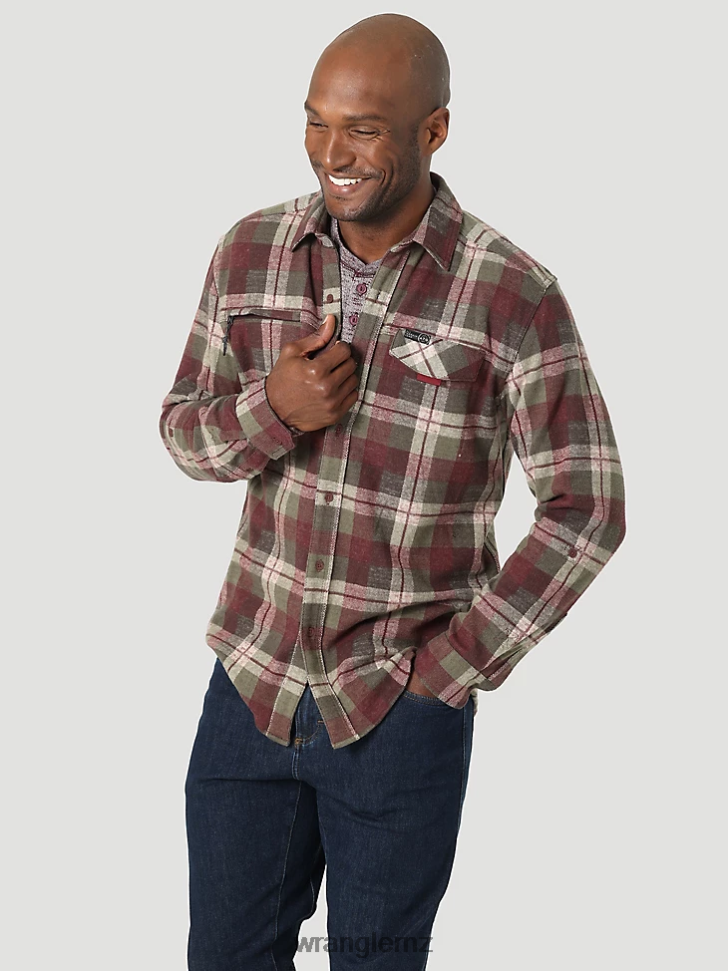 Wrangler ATG By Breeze Shirt Cherry Creek (112331239) Men Clothing DRL6LH639