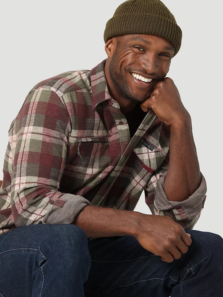 Wrangler ATG By Breeze Shirt Cherry Creek (112331239) Men Clothing DRL6LH639