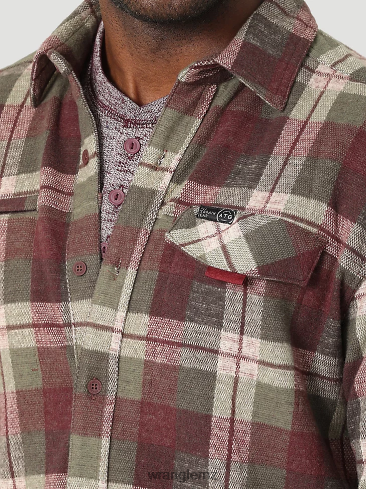 Wrangler ATG By Breeze Shirt Cherry Creek (112331239) Men Clothing DRL6LH639