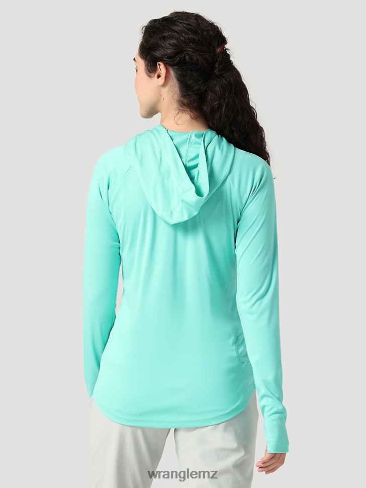 Wrangler ATG By Hooded Sun Tee Turquoise (112321844) Women Clothing DRL6LH901