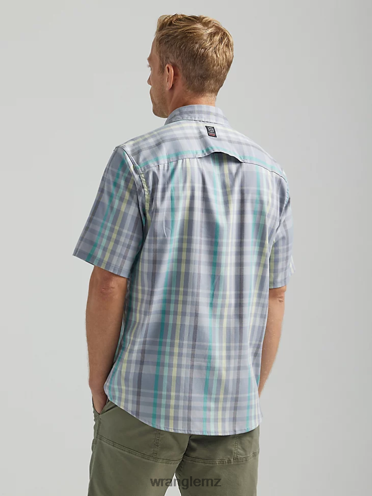 Wrangler ATG By Horizon Plaid Shirt Kure Plaid (112333873) Men Clothing DRL6LH652