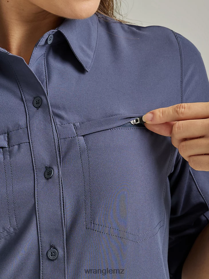 Wrangler ATG By Trail Shirt Blue Nights (112333894) Women Clothing DRL6LH887