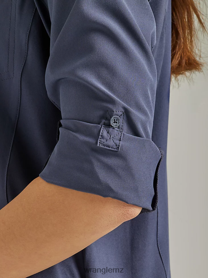 Wrangler ATG By Trail Shirt Blue Nights (112333894) Women Clothing DRL6LH887