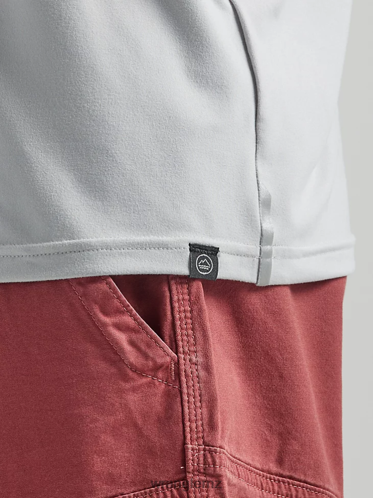 Wrangler ATG Performance Knit Shirt Harbor Mist (112331282) Men Clothing DRL6LH290