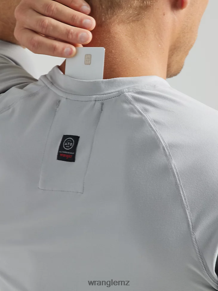 Wrangler ATG Performance Knit Shirt Harbor Mist (112331282) Men Clothing DRL6LH641