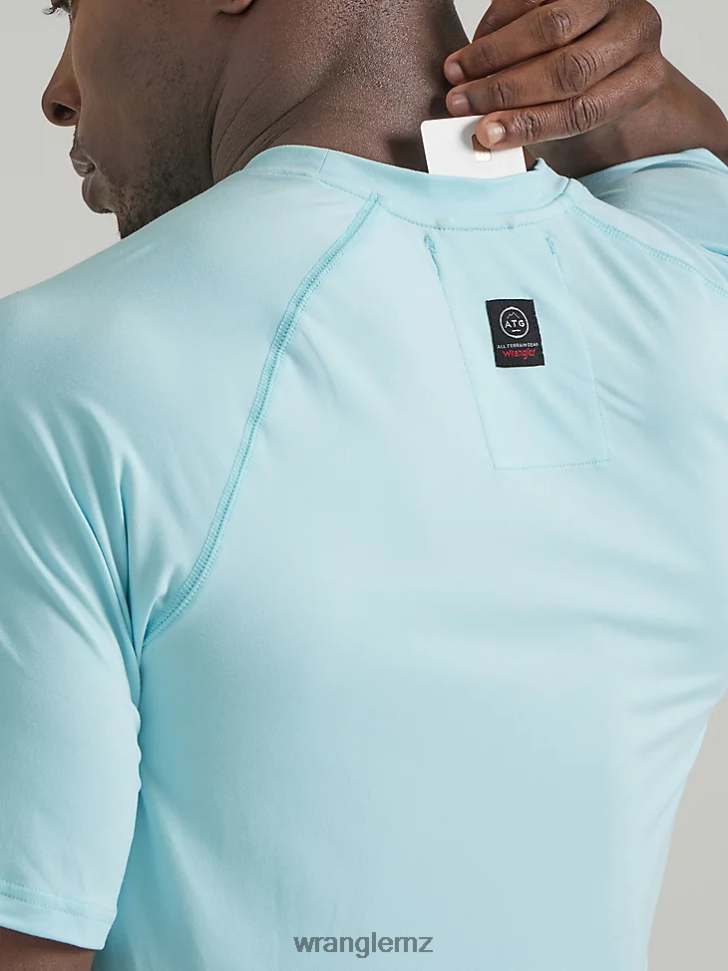 Wrangler ATG Performance Knit Shirt Sky (112331266) Men Clothing DRL6LH291