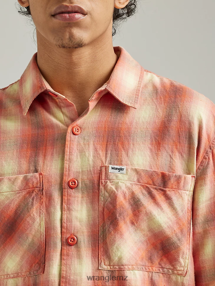 Wrangler Authentics Quilted Flannel Shirt Jacket Blue (ZHEEPAO) Men Clothing DRL6LH391