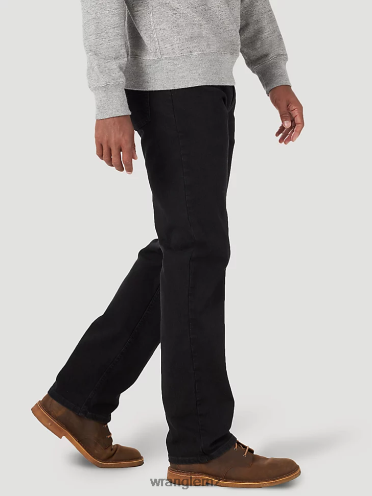Wrangler Authentics Regular Fit Comfort Waist Jean Coal Black (10ZM1CSCB) Men Clothing DRL6LH207