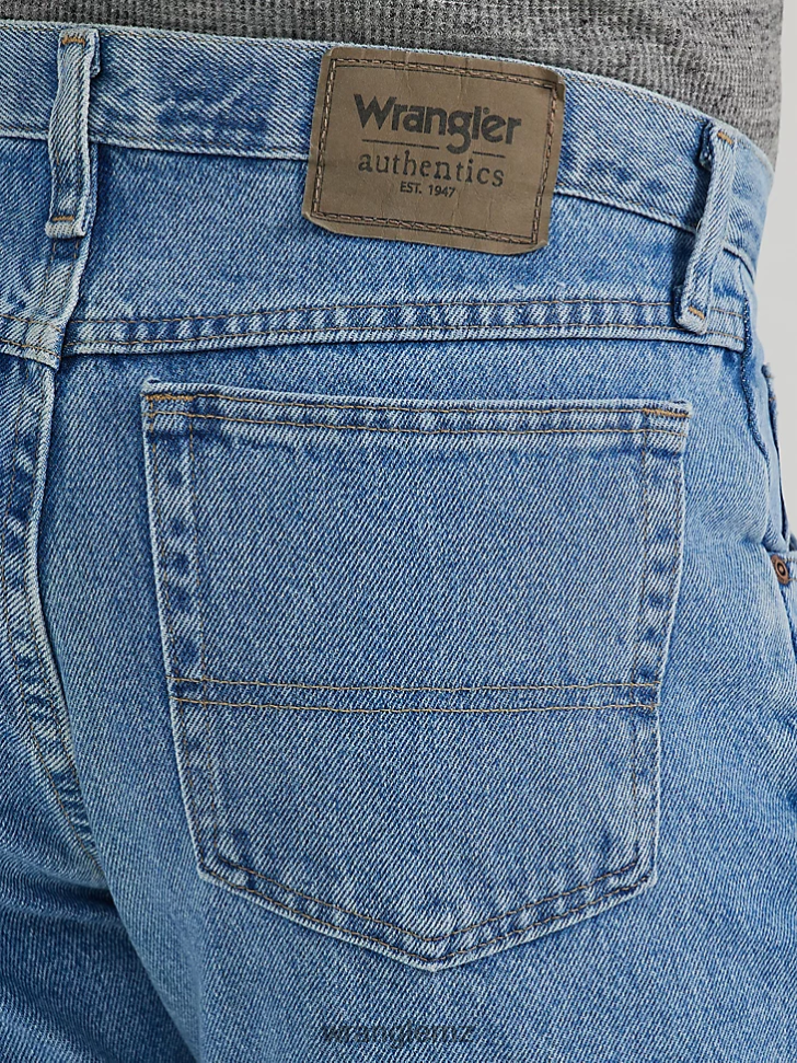 Wrangler Authentics Regular Fit Cotton Jean Light Stonewash (10ZM100LS) Men Clothing DRL6LH148