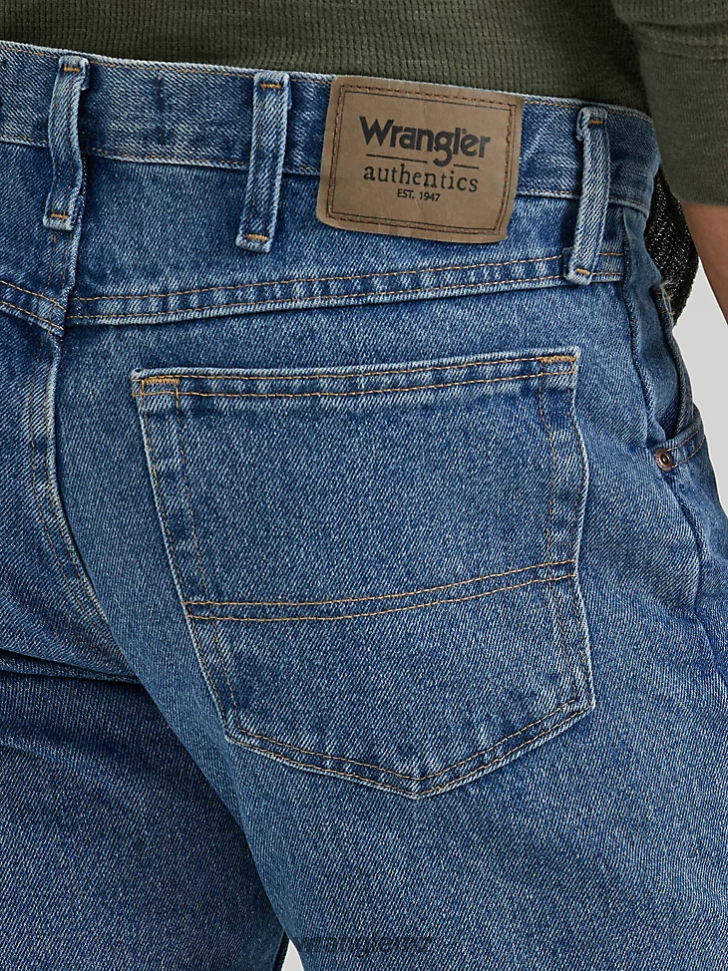 Wrangler Authentics Regular Fit Cotton Jean Stonewash Dark (10ZM100SW) Men Clothing DRL6LH153