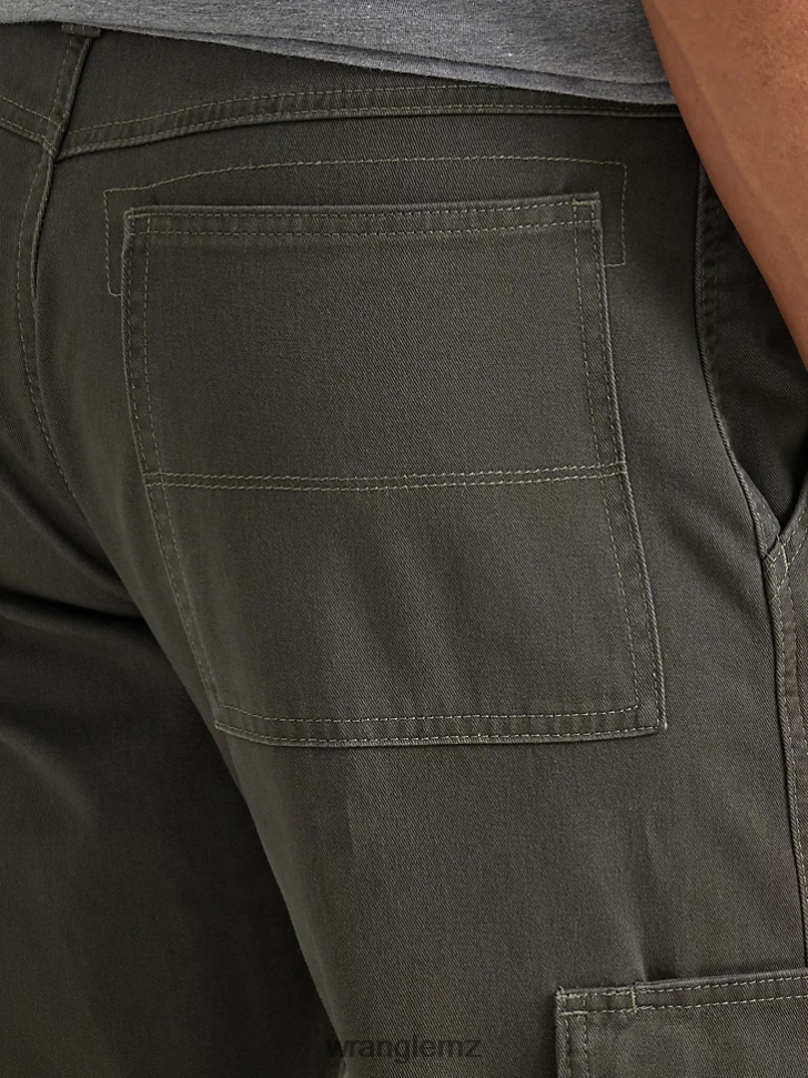 Wrangler Authentics Relaxed Cargo Pant Olive Drab (10ZM6LGOD) Men Clothing DRL6LH243