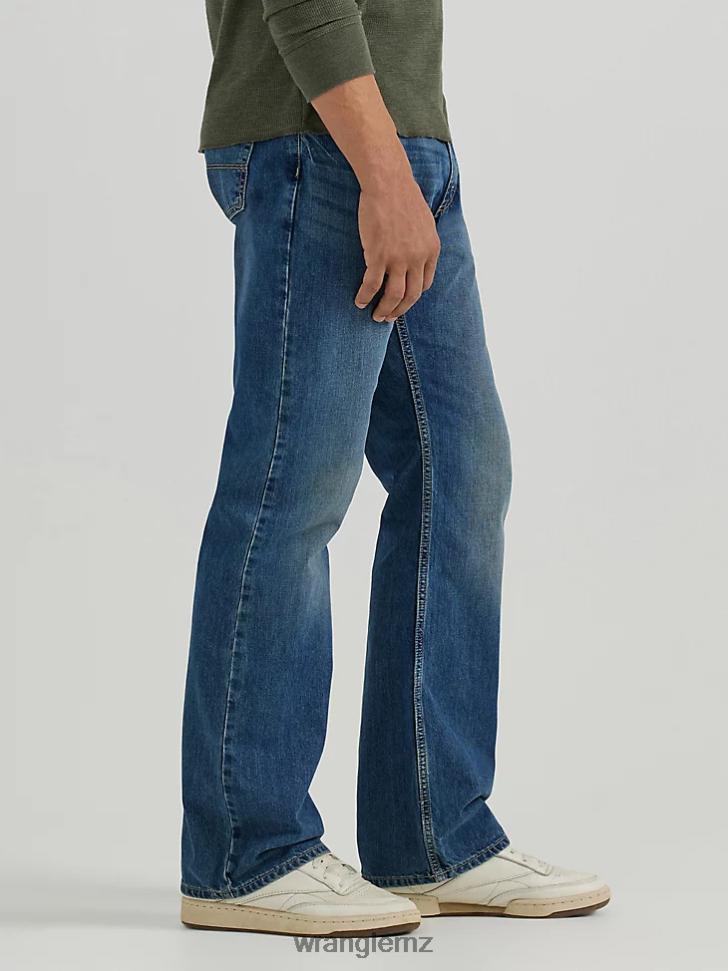 Wrangler Authentics Relaxed Fit Bootcut Jean Medium Indigo (10ZM4RBGI) Men Clothing DRL6LH125