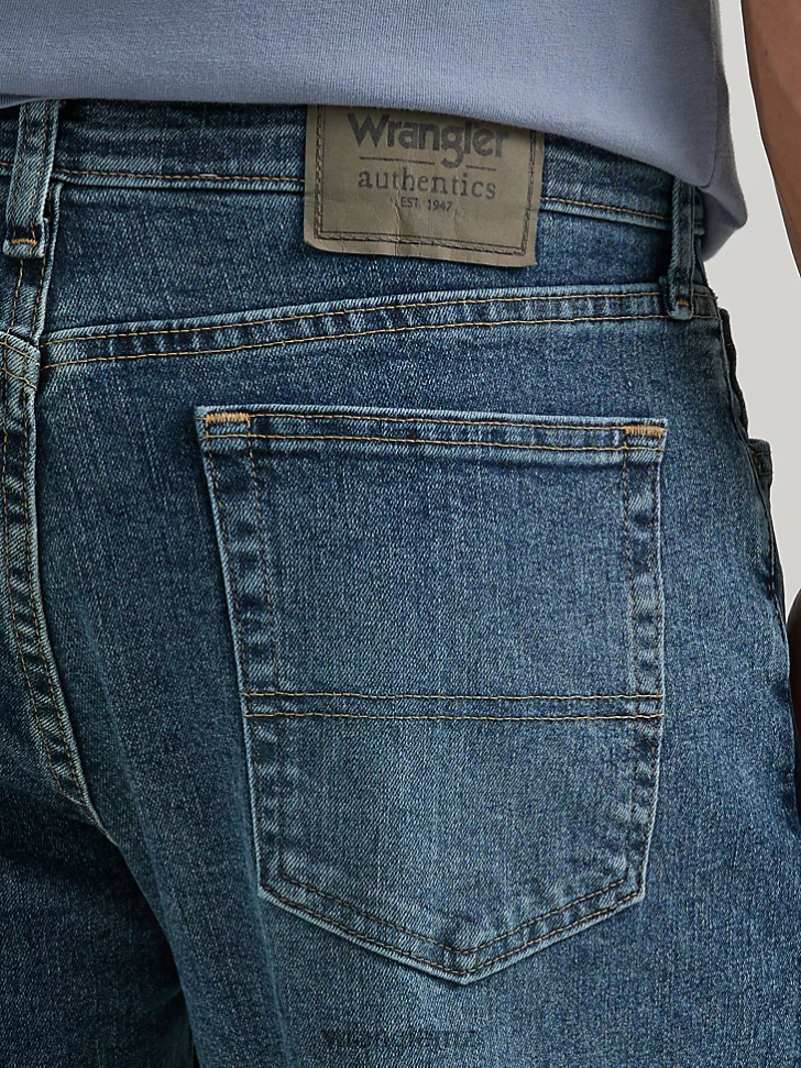 Wrangler Authentics Relaxed Fit Comfort Flex Jean Smoke (ZM3CSSM) Men Clothing DRL6LH199