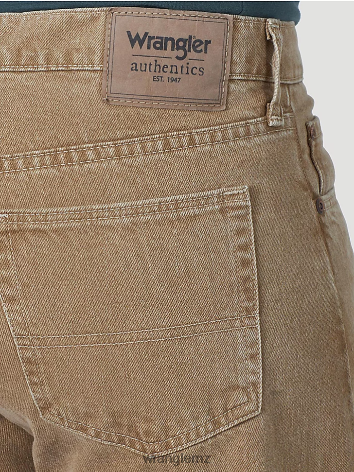 Wrangler Authentics Relaxed Fit Cotton Jean Khaki (10ZM200CK) Men Clothing DRL6LH114