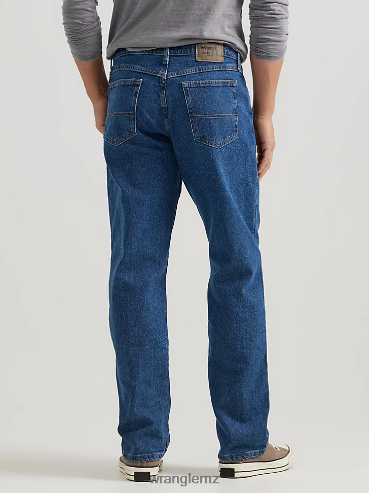 Wrangler Authentics Relaxed Fit Flex Jean Dark Stonewash (10ZM200DX) Men Clothing DRL6LH102