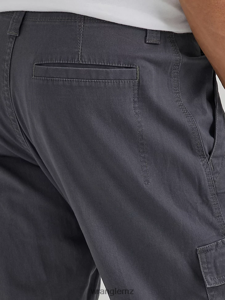 Wrangler Authentics Relaxed Stretch Cargo Pant Anthracite (10ZM7ABAH) Men Clothing DRL6LH235