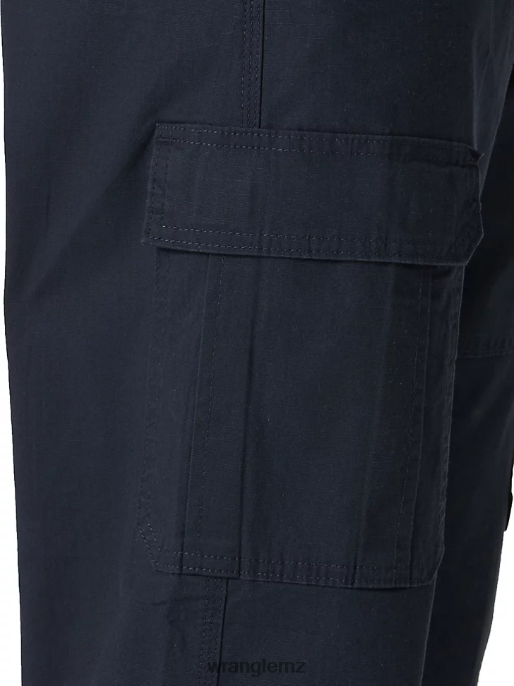 Wrangler Authentics Relaxed Stretch Cargo Pant Navy (10ZM7ABNV) Men Clothing DRL6LH231