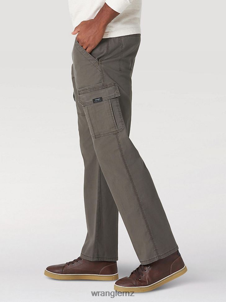 Wrangler Authentics Relaxed Stretch Cargo Pant Olive Drab (10ZM7ABOD) Men Clothing DRL6LH230