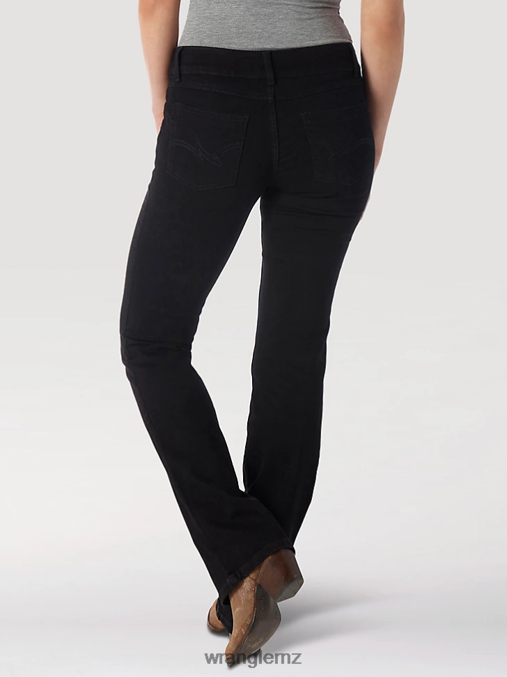 Wrangler Bootcut Jean Black (09MWZBK) Women Clothing DRL6LH782
