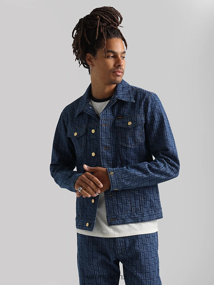 Wrangler Classic Denim Trucker Jacket Dark Wash (10MTJDWDW) Men Clothing DRL6LH611