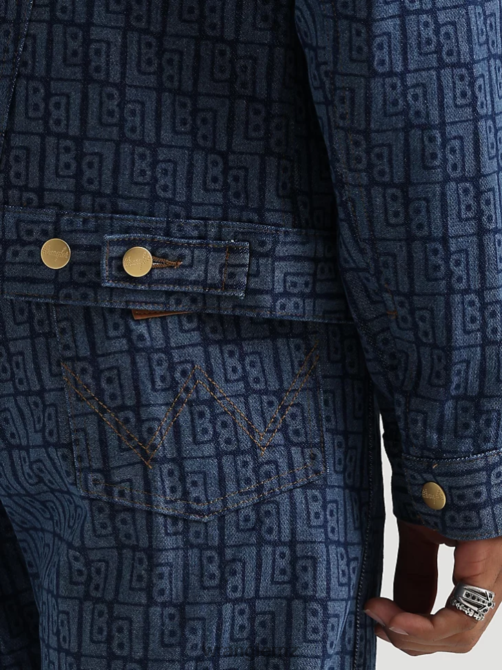 Wrangler Classic Denim Trucker Jacket Dark Wash (10MTJDWDW) Men Clothing DRL6LH611