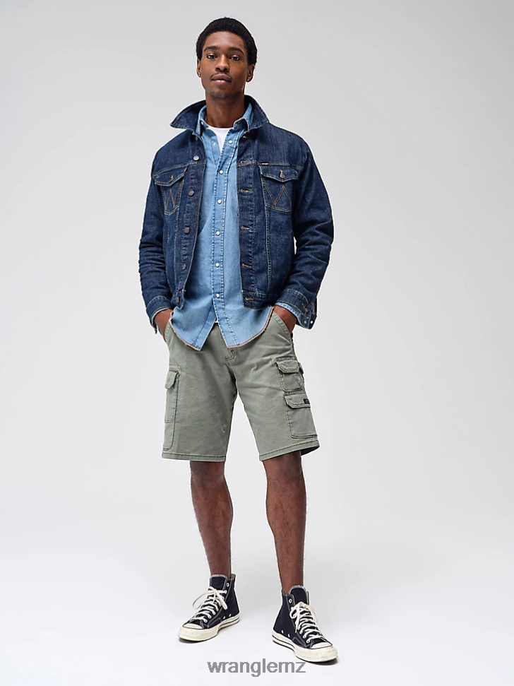 Wrangler Classic Denim Trucker Jacket Dark Wash (10MTJDWDW) Men Clothing DRL6LH611