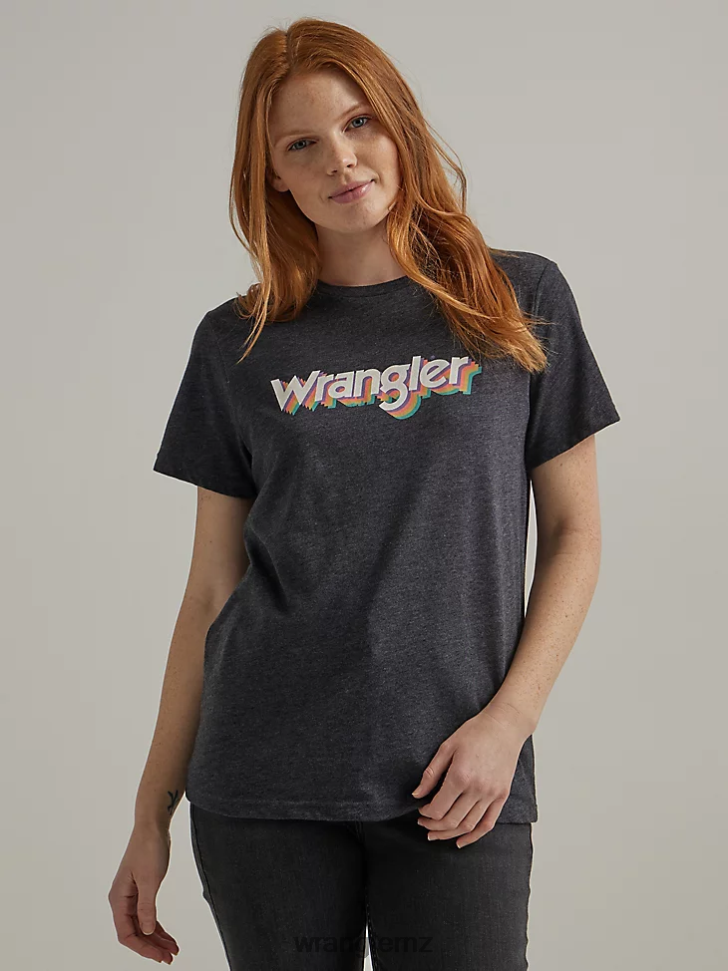 Wrangler Classic Ringer Tee Caviar (112335909) Women Clothing DRL6LH872