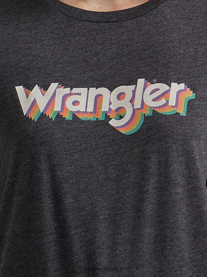 Wrangler Classic Ringer Tee Caviar (112335909) Women Clothing DRL6LH872
