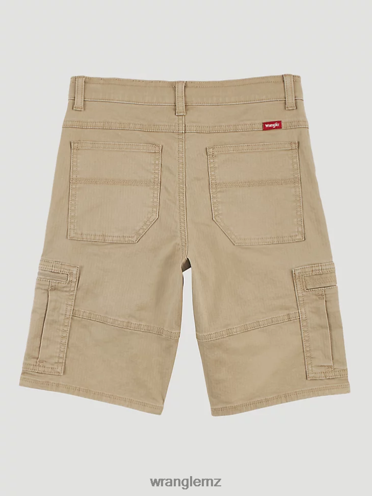 Wrangler Comfort Flex Cargo Short Khaki (4RMHWKH) Boys Clothing DRL6LH995