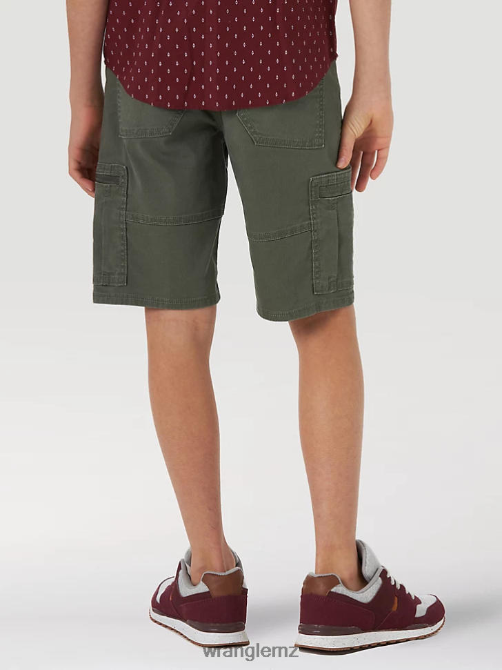 Wrangler Comfort Flex Cargo Short Olive (4RMHWOH) Boys Clothing DRL6LH996