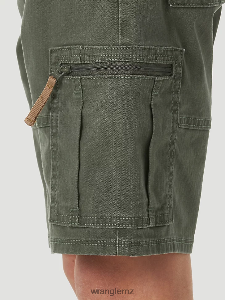 Wrangler Comfort Flex Cargo Short Olive (4RMHWOH) Boys Clothing DRL6LH996