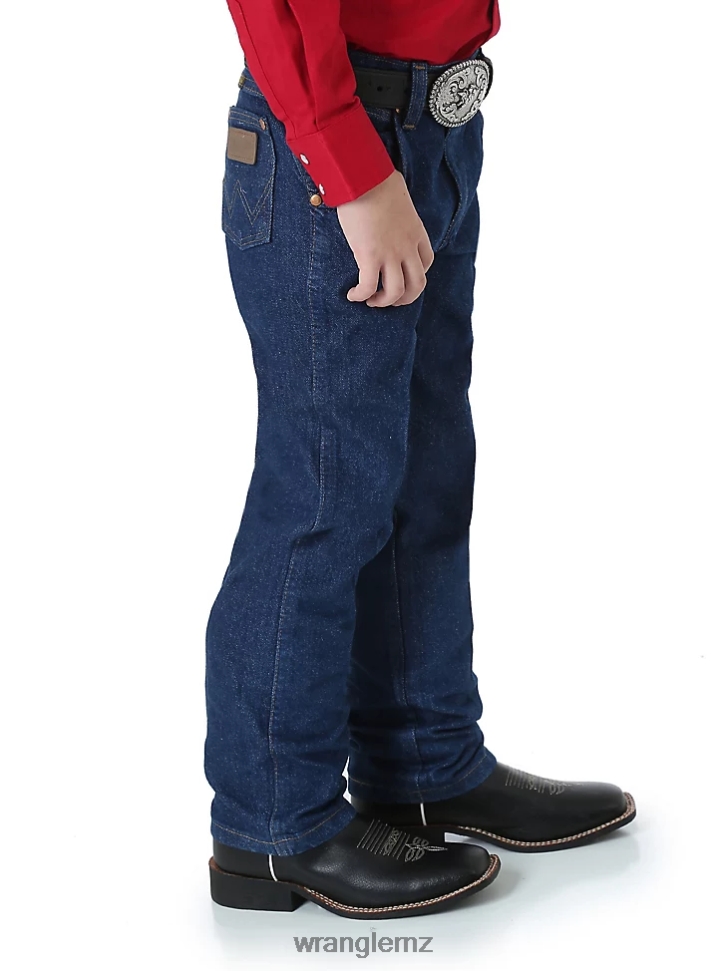 Wrangler Cowboy Cut Original Fit Jean Prewashed Indigo (13MWZJP) Boys Clothing DRL6LH953