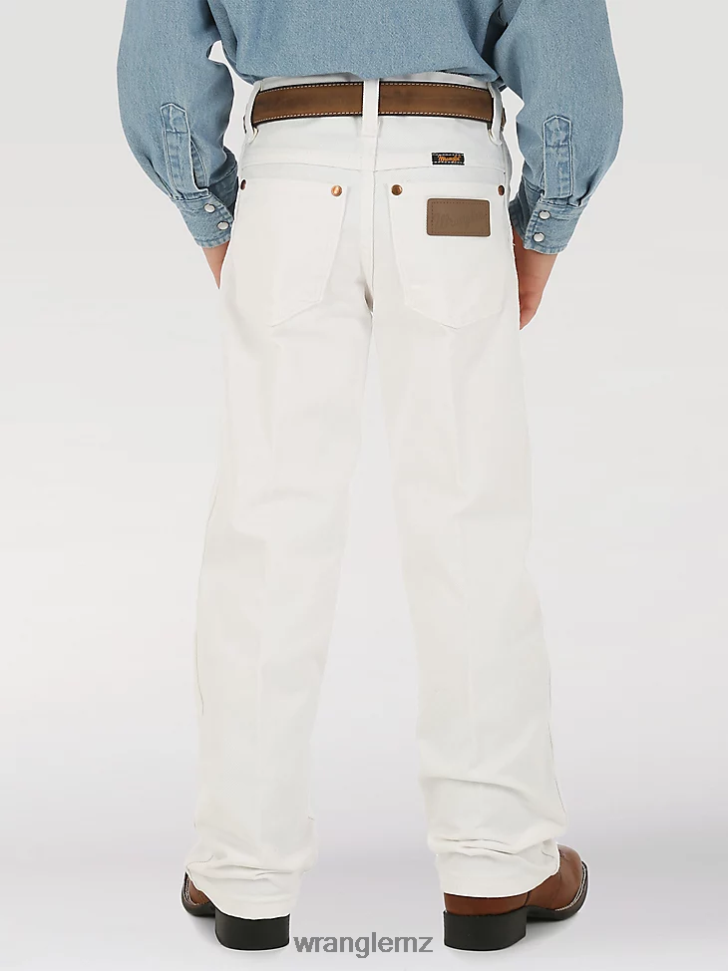 Wrangler Cowboy Cut Original Fit Jean White (13MWBWI) Boys Clothing DRL6LH937
