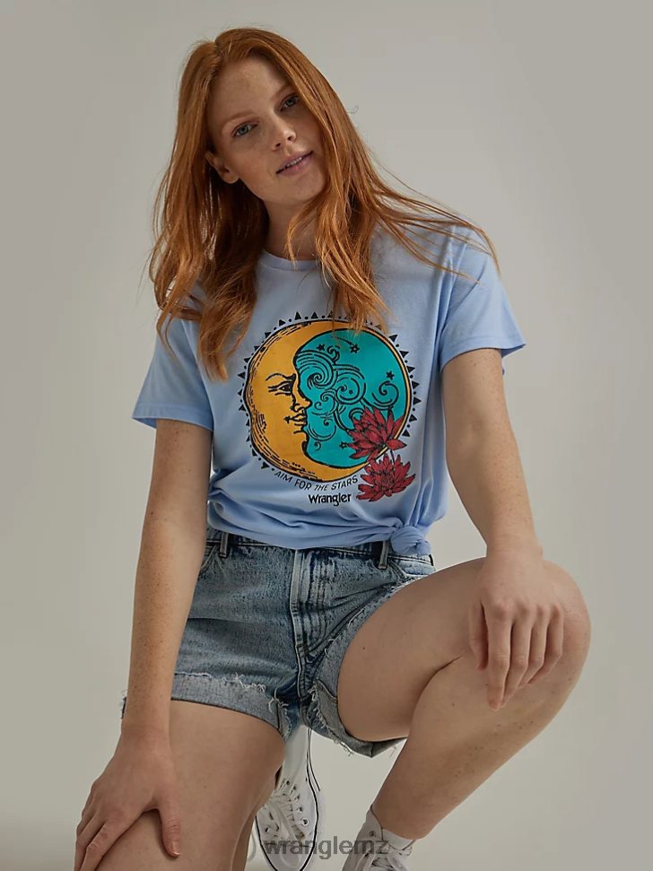 Wrangler Destructed Denim Roll Short Wildflower (112333497) Women Clothing DRL6LH851