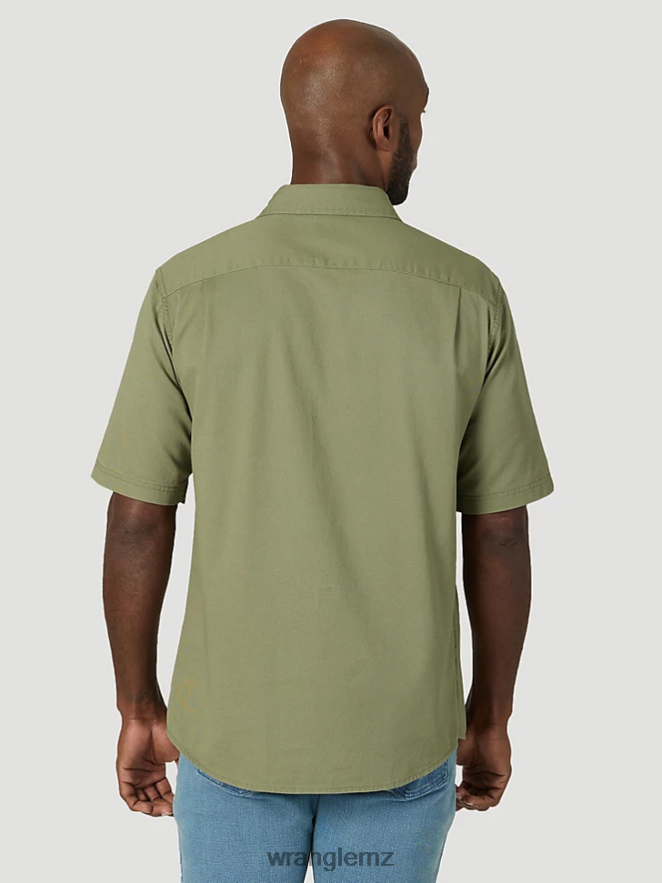Wrangler Epic Soft Flex Twill Shirt Olivine (112315229) Men Clothing DRL6LH363