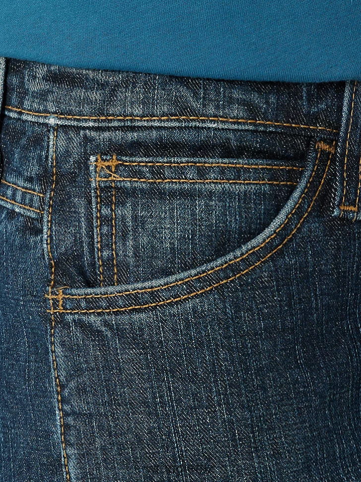 Wrangler FR Flame Resistant Mid-Rise Bootcut Jean Crosshatch (10FRW10CH) Women Clothing DRL6LH805