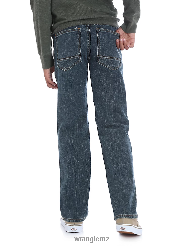 Wrangler Five Star Classic Straight Fit Jean (Husky) Sunkissed Denim (5SCHWS2) Boys Clothing DRL6LH971