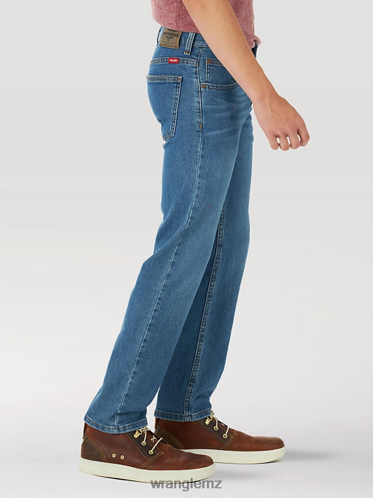 Wrangler Five Star Flex Straight Leg Jean True Indigo (5WNLWTD) Boys Clothing DRL6LH1002
