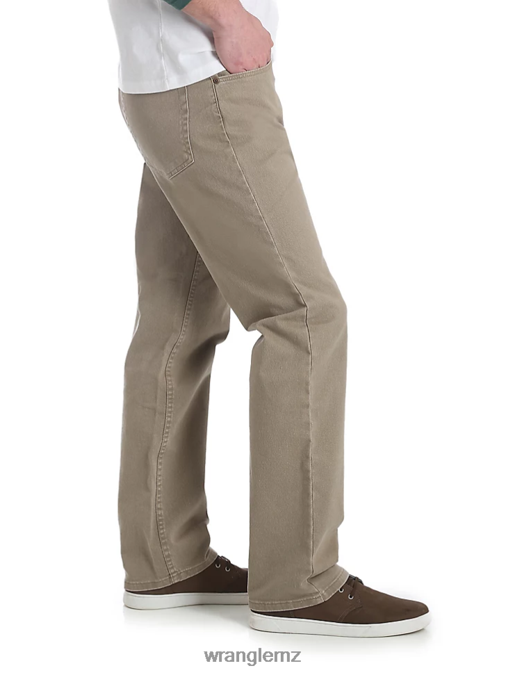Wrangler Five Star Premium Denim Flex For Comfort Regular Fit Jean Khaki (96FXVKH) Men Clothing DRL6LH142