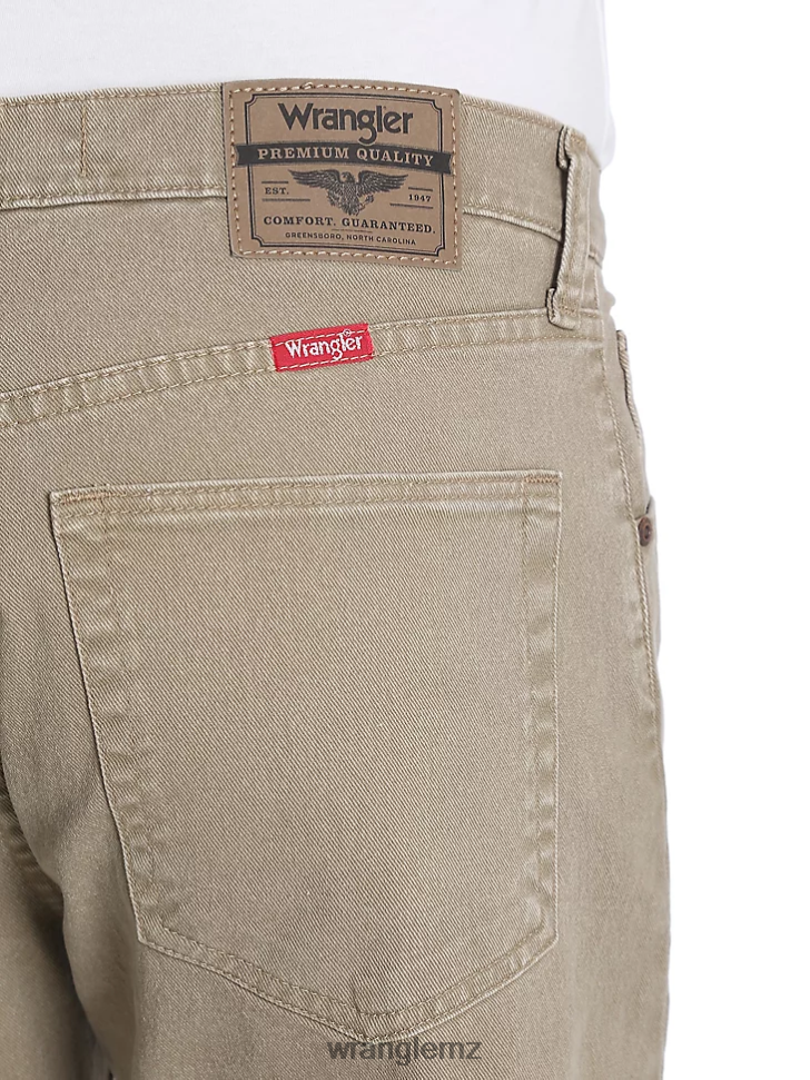 Wrangler Five Star Premium Denim Flex For Comfort Regular Fit Jean Khaki (96FXVKH) Men Clothing DRL6LH142