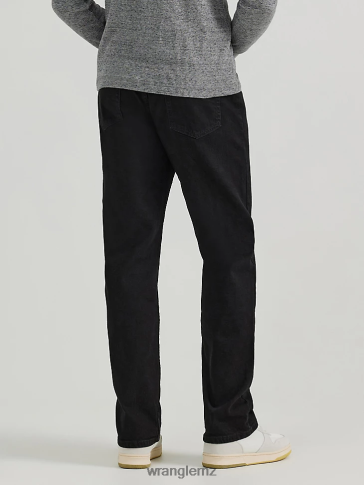 Wrangler Five Star Premium Denim Flex for Comfort Relaxed Fit Jean Coal Black (97FXVCB) Men Clothing DRL6LH82