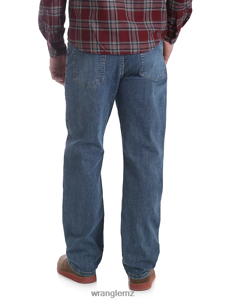 Wrangler Five Star Premium Denim Flex for Comfort Relaxed Fit Jean Slate (97FXVST) Men Clothing DRL6LH84