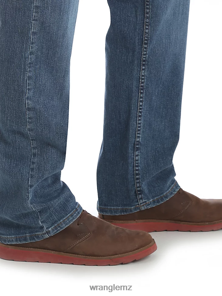 Wrangler Five Star Premium Denim Flex for Comfort Relaxed Fit Jean Slate (97FXVST) Men Clothing DRL6LH84