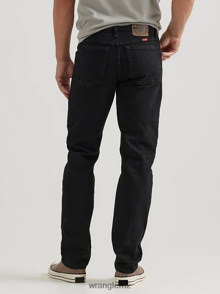 Wrangler Five Star Premium Denim Regular Fit Jean Coal Black (96501CB) Men Clothing DRL6LH92