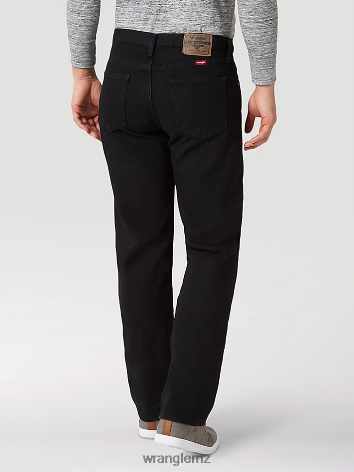 Wrangler Five Star Premium Denim Relaxed Fit Jean Coal Black (97601CB) Men Clothing DRL6LH87