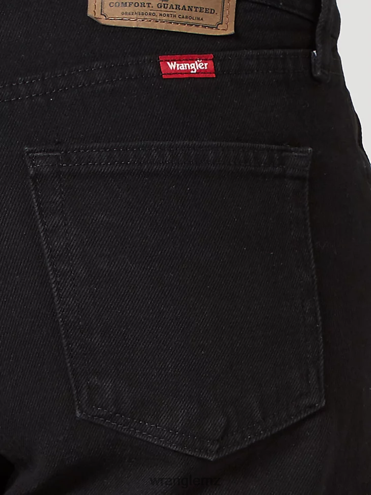Wrangler Five Star Premium Denim Relaxed Fit Jean Coal Black (97601CB) Men Clothing DRL6LH87